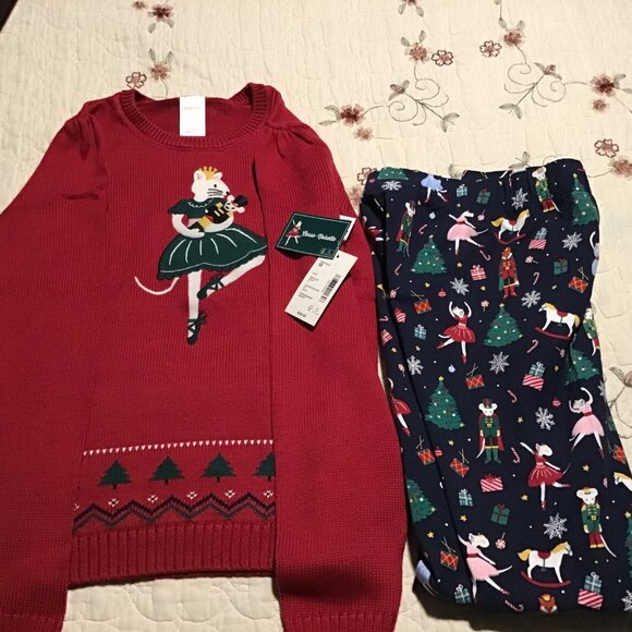 Brand New Gymboree Nutcracker Pants and Sweater Set--size 10